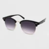 Women's Retro Browline Sunglasses - Wild Fable™ Black -Herday Fashion GUEST 87736749 6f27 469c ad26 c68279fde438