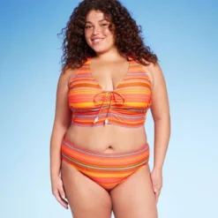 Women's Mid-Rise Full Coverage Hipster Bikini Bottom - Wild Fable™ Red Striped -Herday Fashion GUEST 88bc7a13 ab7a 4030 82b6 417b2de06282