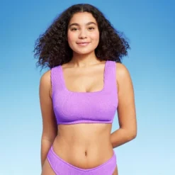 Women's Pucker Square Neck Wide Strap Bralette Bikini Top - Wild Fable™ 19 Women's Pucker Square Neck Wide Strap Bralette Bikini Top - Wild Fable™ -Herday Fashion GUEST 89891193 a216 43a3 93ad fa415eea7250