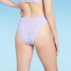 Women's Wavy Terry Textured Mid-Waist Ultra High Leg Cheeky Bikini Bottom - Wild Fable™ Lilac Purple -Herday Fashion GUEST 8db04ba4 acde 4789 835e c983545bd2dc