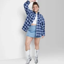 Women's Oversized Button-Down Flannel Shirt - Wild Fable™ Plaid 13 Women's Oversized Button-Down Flannel Shirt - Wild Fable™ Plaid -Herday Fashion GUEST 8de4143c d0f0 4128 ace8 f4e719ba0046