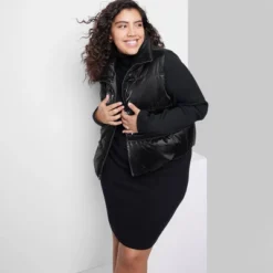 Women's Iridescent Cropped Puffer Vest - Wild Fable™ Black 9 Women's Iridescent Cropped Puffer Vest - Wild Fable™ Black -Herday Fashion GUEST 8e3de4cc b49f 4c95 8e7c c4834e5b911f