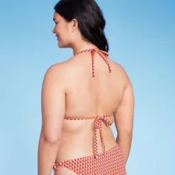 Women's Ribbed Triangle Bikini Top - Wild Fable™ Geo Print -Herday Fashion GUEST 916b4a65 4dfc 452e ae98 93008d7b2864