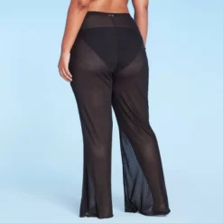 Women's Mesh Cover Up High Waist Flare Pants - Wild Fable™ -Herday Fashion GUEST 939d24ed 0cbb 4273 93a5 a533695d5b67
