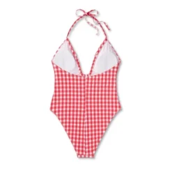 Women's Keyhole Cross Front Halter Ultra High Leg Cheeky One Piece Swimsuit - Wild Fable™ Red -Herday Fashion GUEST 97b444e8 b2de 4bc3 8f5e b1536d1f67ab