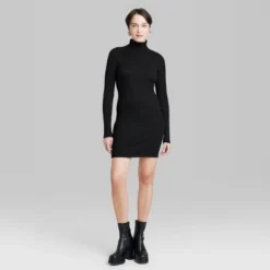 Women's Long Sleeve Bodycon Mini Sweater Dress - Wild Fable™