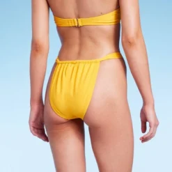 Women's Scarf Side Adjustable Coverage Bikini Bottom - Wild Fable™ Yellow -Herday Fashion GUEST 9901de67 5eb6 4b58 bb98 6f2a967b731f