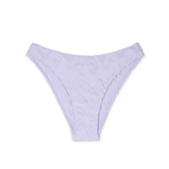 Women's Wavy Terry Textured Mid-Waist Ultra High Leg Cheeky Bikini Bottom - Wild Fable™ Lilac Purple -Herday Fashion GUEST 9b50d98f ddf7 46ef 9151 af1ea844fa40