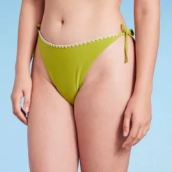 Women's Crochet Trim Side-Tie High Leg Extra Cheeky Bikini Bottom - Wild Fable™ Green 11 Women's Crochet Trim Side-Tie High Leg Extra Cheeky Bikini Bottom - Wild Fable™ Green -Herday Fashion GUEST 9bf3687c fd5b 4e33 ba84 f1350e21a784