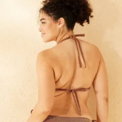 Women's Sparkle Medium Coverage Triangle Bikini Top - Wild Fable™ -Herday Fashion GUEST 9c69cbfa f3f5 4684 9e75 389e15fa6c7a