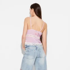 Women's Lace Trim Tank Top - Wild Fable™ Pink Floral -Herday Fashion GUEST 9cd8594e 285e 417d be05 ec5c596d67e7