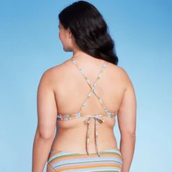 Women's Underwire Bikini Top - Wild Fable™ Multi Lurex Striped -Herday Fashion GUEST 9e707639 cd6a 4a88 9450 09570414e864