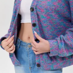 Women's V-Neck Button-Front Cardigan - Wild Fable™ Purple Abstract 13 Women's V-Neck Button-Front Cardigan - Wild Fable™ Purple Abstract -Herday Fashion GUEST a0496ece 6ae7 4156 a292 ba7157a69d5d