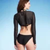 Women's Mesh Long Sleeve Swimsuit Cover Up - Wild Fable™ Black -Herday Fashion GUEST a12bdd0d 88d6 4ed5 b6a2 5c0a1485ae38