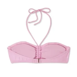 Women's Cinch-Front Halter Bandeau Bikini Top - Wild Fable™ Shiny Pink -Herday Fashion GUEST a27426a1 4e8c 4879 8697 66e45afa3d59