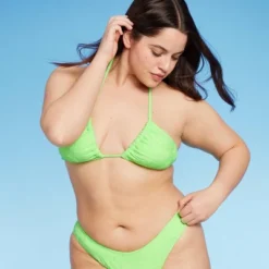 Women's Terry Textured U-Neck Multi-Way Bralette Bikini Top - Wild Fable™ Tropical Green 22 Women's Terry Textured U-Neck Multi-Way Bralette Bikini Top - Wild Fable™ Tropical Green -Herday Fashion GUEST a309b754 293d 4983 8e44 cd10635dae70