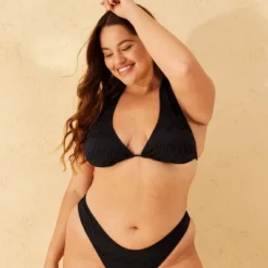 Women's Eyelet Multiway Tall Triangle Bikini Top - Wild Fable™ Black -Herday Fashion GUEST a38fd0a1 aac1 417c a04c b91c7c0bea30