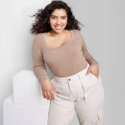 Women's Long Sleeve Scoop Neck T-Shirt - Wild Fable™ 11 Women's Long Sleeve Scoop Neck T-Shirt - Wild Fable™ -Herday Fashion GUEST a5dd652b 0e77 4f7f a8cd c1cf4b55d56a