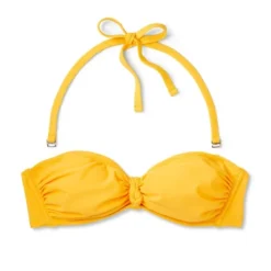 Women's Knot-Front Bandeau Bikini Top - Wild Fable™ Yellow -Herday Fashion GUEST a5f760e0 21ec 45dc a765 63349fcc3eb2