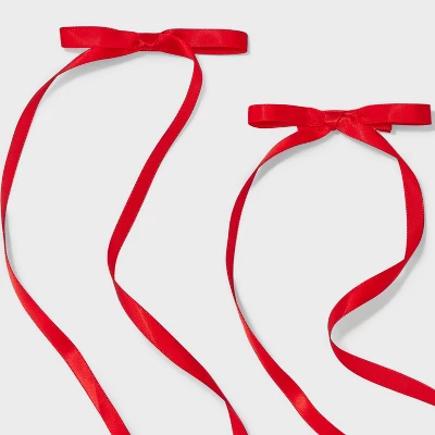 Salon Clip Hair Bow Set 2pc - Wild Fable™ 4 Salon Clip Hair Bow Set 2pc - Wild Fable™ - Image 2