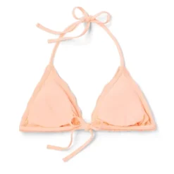 Women's Crochet Triangle Bikini Top - Wild Fable™ Peach -Herday Fashion GUEST a65d7751 e5b8 4c60 a7f3 0cedee722e0a