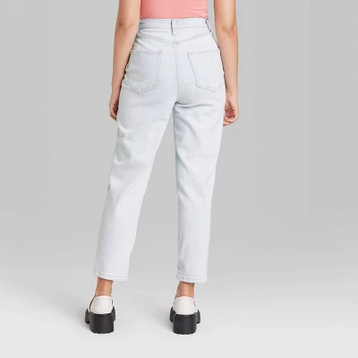 Women's Super-High Rise Curvy Tapered Jeans - Wild Fable™ Ultra Light Wash 4 Women's Super-High Rise Curvy Tapered Jeans - Wild Fable™ Ultra Light Wash - Image 2