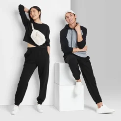 Women's High-Rise Fleece Sweatpants - Wild Fable™ -Herday Fashion GUEST a8bfe3f5 b70e 4523 8f20 4b8c341bbd9c