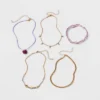 Embellished Heart Choker Necklace Set 5pc - Wild Fable™ Gold/Purple 1 Embellished Heart Choker Necklace Set 5pc - Wild Fable™ Gold/Purple -Herday Fashion GUEST a97440b9 0191 4d37 a102 ea6455860526