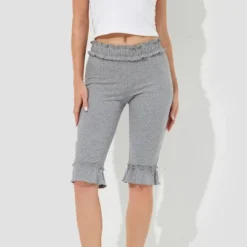 Women's High-Rise Ruffle Slim Leg Capri Tights - Wild Fable™ Heather Gray 9 Women's High-Rise Ruffle Slim Leg Capri Tights - Wild Fable™ Heather Gray -Herday Fashion GUEST aabc9825 a777 426b a946 82df238d2da8