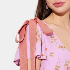 Women's Flutter Short Sleeve Mini A-Line Dress - Wild Fable™ -Herday Fashion GUEST af45ed2f a102 4cee ab82 e54424285186