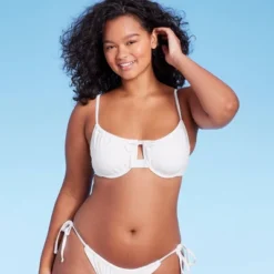 Women's Shirred Underwire Bikini Top - Wild Fable™ -Herday Fashion GUEST afd0fd1c 9a48 402d 8784 5d72a4593689