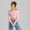 Women's Fitted Off The Shoulder Sweater Top - Wild Fable™ -Herday Fashion GUEST b0ddca46 d6bd 4e4e 913a 63a3e991edd3