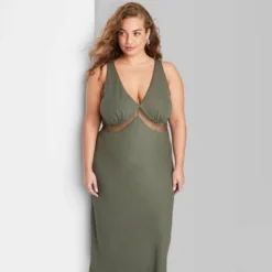 Women's Lace Detail Slip Midi Dress - Wild Fable™ -Herday Fashion GUEST b3651f3d 96ef 4ab7 b9a2 3bdcef7beb46