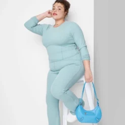 Women's Long Sleeve Corset Seam T-Shirt - Wild Fable™ -Herday Fashion GUEST b42ea86f 424f 42a3 8025 234c0f9be6f7