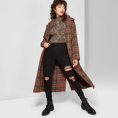 Women's Super-High Rise Distressed Skinny Jeans - Wild Fable™ Black 8 Women's Super-High Rise Distressed Skinny Jeans - Wild Fable™ Black - Image 6