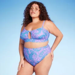 Women's Paisley Print High Waist Medium Coverage High Leg Bikini Bottom - Wild Fable™ Blue/Pink 6 Women's Paisley Print High Waist Medium Coverage High Leg Bikini Bottom - Wild Fable™ Blue/Pink -Herday Fashion GUEST b9846f5c 5041 4214 bc72 74a5af14588a