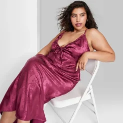 Women's Satin Slip Maxi Dress - Wild Fable™ -Herday Fashion GUEST bacf4dd9 30c7 49e7 b58d a223e26c8e51