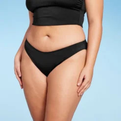 Women's Ribbed Scoop Front High Leg Cheeky Bikini Bottom - Wild Fable™ -Herday Fashion GUEST be8e03f6 adbe 401c bb47 6a1817a499c4