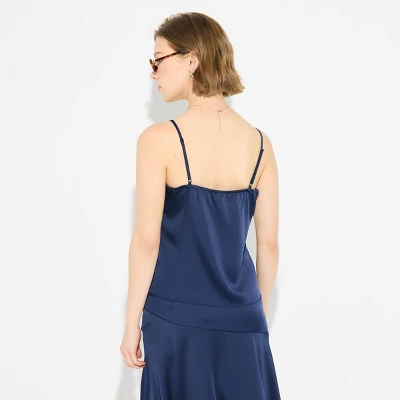 Women's Lace Trim Cami - Wild Fable™ Navy Blue 3 Women's Lace Trim Cami - Wild Fable™ Navy Blue