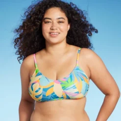 Women's Scoop Neck Bralette Bikini Top - Wild Fable™ Multi Tropical Print 12 Women's Scoop Neck Bralette Bikini Top - Wild Fable™ Multi Tropical Print -Herday Fashion GUEST c171c0eb fb26 4f3c a030 a95c932943d3