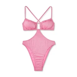 Women's Cut Out One Piece Swimsuit - Wild Fable™ Pink Lurex 11 Women's Cut Out One Piece Swimsuit - Wild Fable™ Pink Lurex -Herday Fashion GUEST c67d1a84 af54 43b9 aea3 5f7d1c0bb3b6