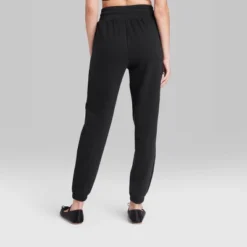 Women's High-Rise Tapered Joggers - Wild Fable™ Black -Herday Fashion GUEST c6938be7 f7e3 4a62 9764 476eb5c31383
