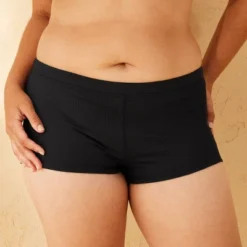 Women's Ribbed Textured Low-Rise Cheeky Swim Boyshorts - Wild Fable™ -Herday Fashion GUEST c7086f82 927a 428d b6c6 b2542d8a87bc