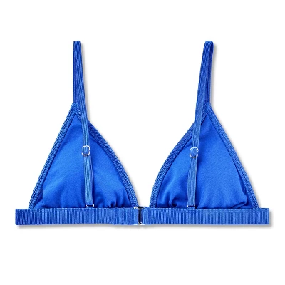 Women's Shiny Ribbed Triangle Bikini Top - Wild Fable™ 8 Women's Shiny Ribbed Triangle Bikini Top - Wild Fable™ - Image 6