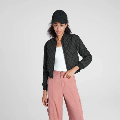 Women's Quilted Bomber Jacket - Wild Fable™ 5 Women's Quilted Bomber Jacket - Wild Fable™ - Image 3