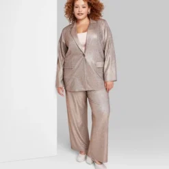 Women's Oversized Glitter Blazer - Wild Fable™ Copper -Herday Fashion GUEST ced1d5ed 0950 4248 a82b 9346dc490a1c