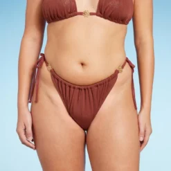 Women's Side-Tie Adjustable Extra High Leg Lurex Plisse Textured Bikini Bottom - Wild Fable™ 12 Women's Side-Tie Adjustable Extra High Leg Lurex Plisse Textured Bikini Bottom - Wild Fable™ -Herday Fashion GUEST cee21781 20fd 450e 8ef1 9194ba52deb3