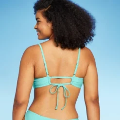 Women's Ruched Drawstring Front Bralette Bikini Top - Wild Fable™ -Herday Fashion GUEST d0b657f5 abd0 4908 b197 561c729c54cd