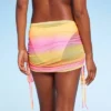 Women's Mesh Drawstring Ruched Cover Up Skirt - Wild Fable™