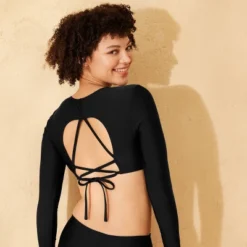 Women's Cross Back Swim Rash Guard - Wild Fableā¢